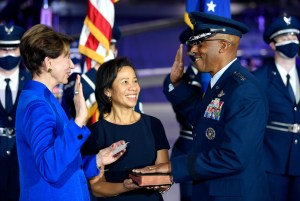 A new Air Force era begins as ‘CQ’ Brown, the nation’s first Black service chief, assumes command