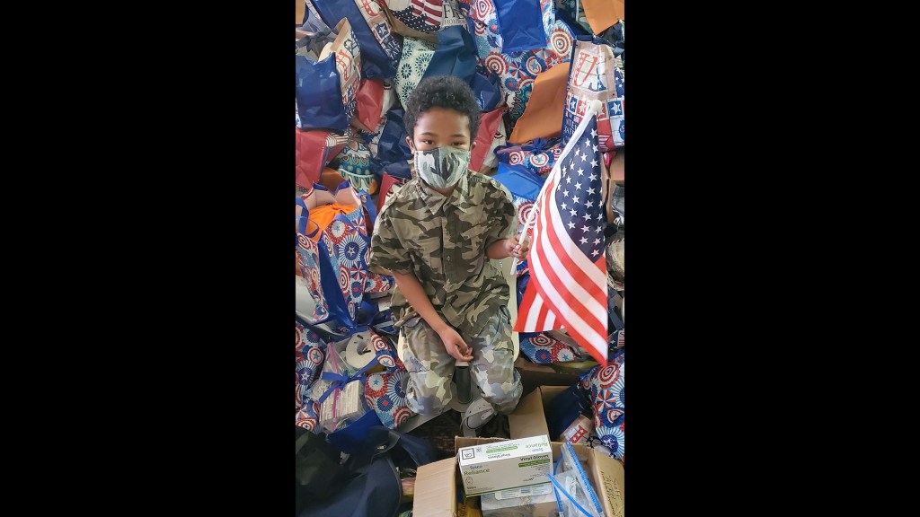 Meet the 8-year-old who raised about $100,000 to help veterans and their families