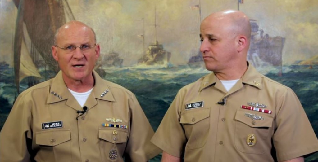 Amid coronavirus pandemic, Navy’s top leaders address the fleet