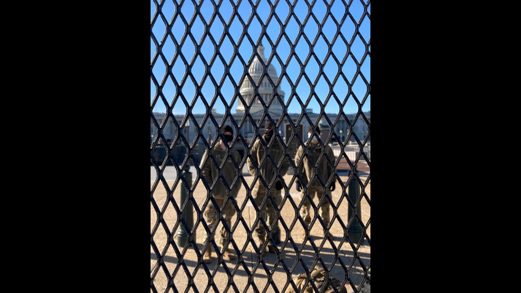 Have gun, will travel. National Guard comes to DC armed and ready to protect