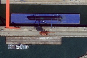 Satellite photo shows possible new Chinese nuclear submarine able to launch cruise missiles