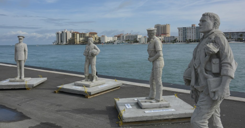 Swim skills required to see this new veterans memorial