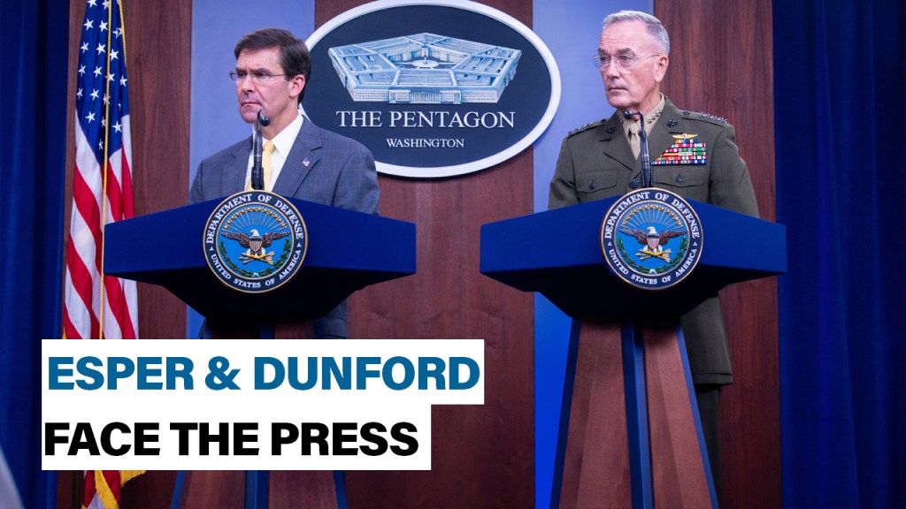 Esper & Dunford face the press | Defense News Weekly, August 30, 2019