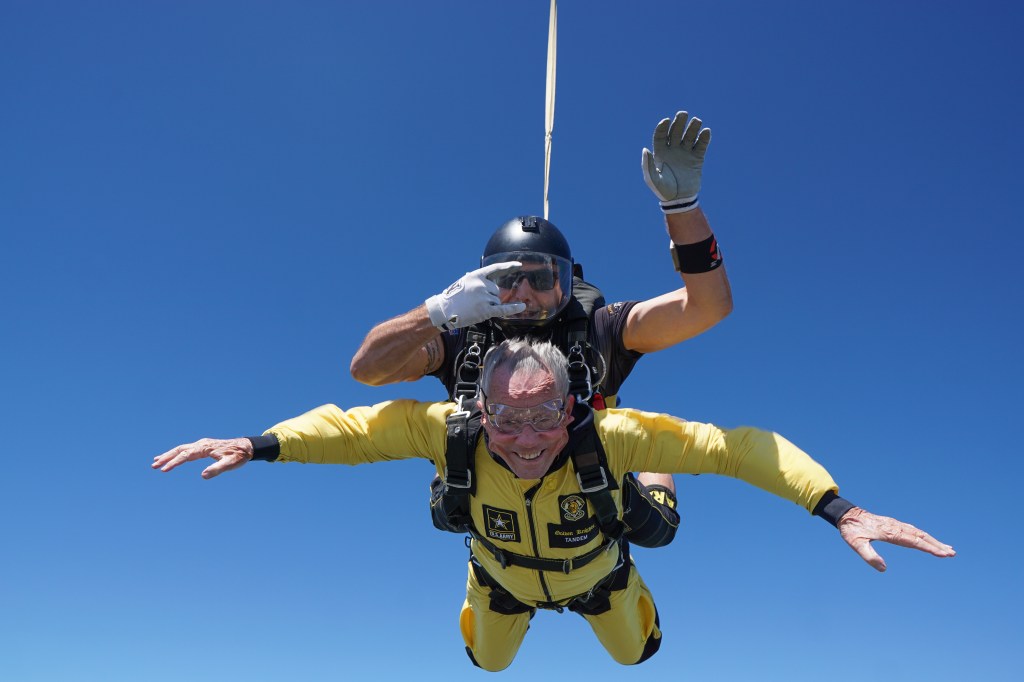 85-year-old Medal of Honor pilot makes 1st airplane jump