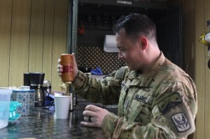 Who’s making a cuppa joe for their joes downrange? These medevac pilots at the Dustoff Coffee shop