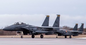 Seymour Johnson F-15Es arrive in Baltics for NATO air policing mission