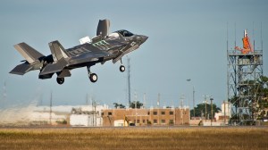 Bird smacks into Marine F-35B after takeoff, prompting pilot to land