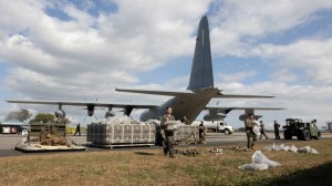 Marines fly supplies to part of Philippines reeling from floods