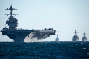 Biden vows US resolve to back Israel as USS Ford enters region
