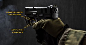 This XTECH Tactical handgun laser activates without a switch