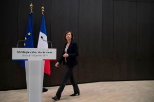 French defense chief touts offensive tack in new cyber strategy