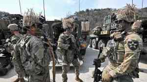 North Korea fires cruise missiles as allies stage drills