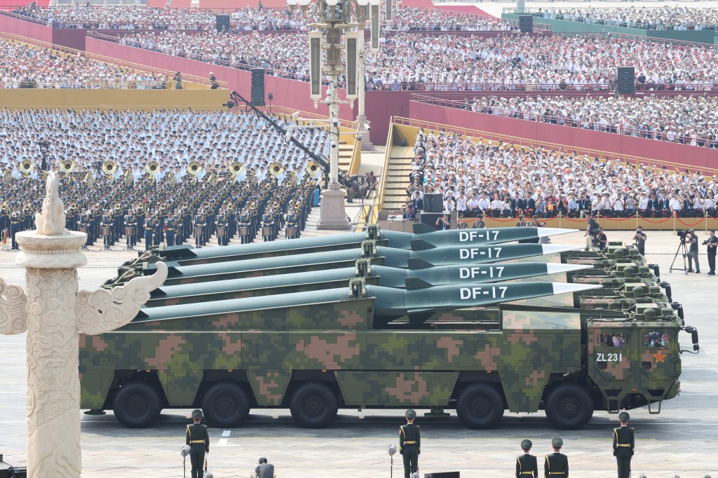 China shows snazzy clip of DF-17 missile on state TV in show of force
