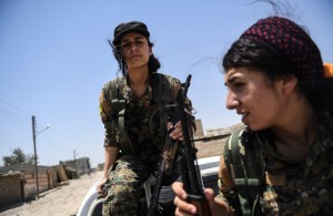 U.S-backed Kurdish fighters control more than half of Raqqa