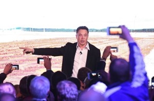 Billionaire inventor Elon Musk drops in on Marine Raider birthday ball