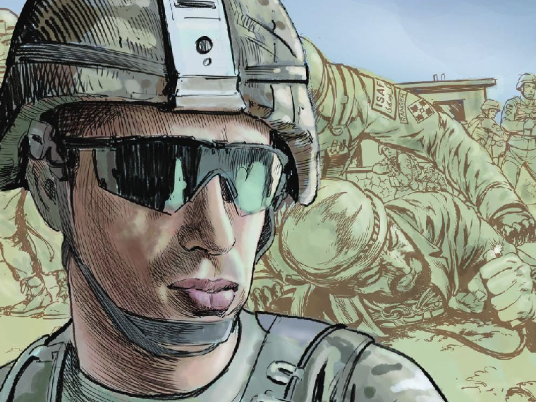 Graphic novel tells story of Army captain who tackled suicide bomber