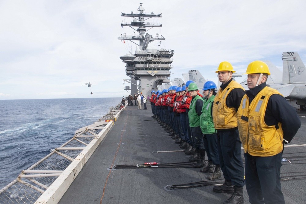 Carrier Ike officially deploys