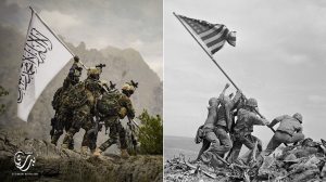 Taliban photo appears to mock Iwo Jima flag raising in latest propaganda push