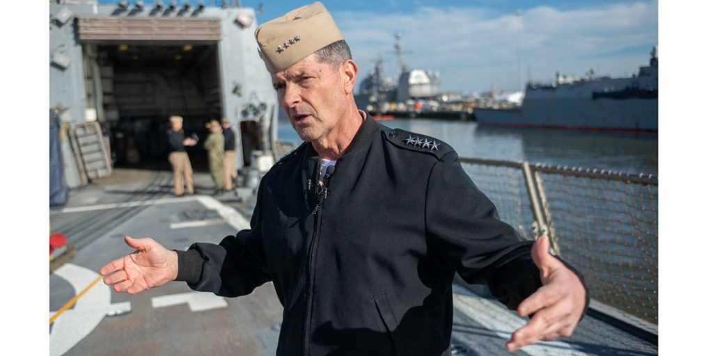 Admiral encouraged by fleet readiness changes, but urges more training