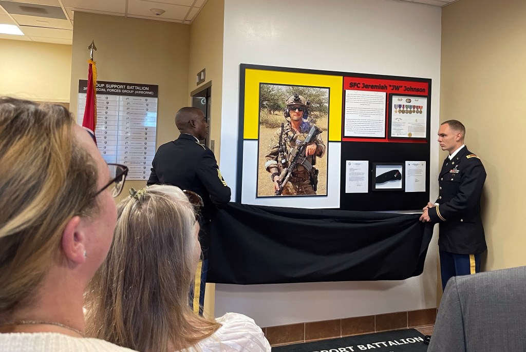 Green Beret unit dedicates building to soldier killed in Niger ambush