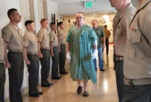 Marine injured in AAV fire gets promoted while in the hospital