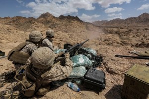These Marines will test a lighter, polymer-cased .50 caliber round