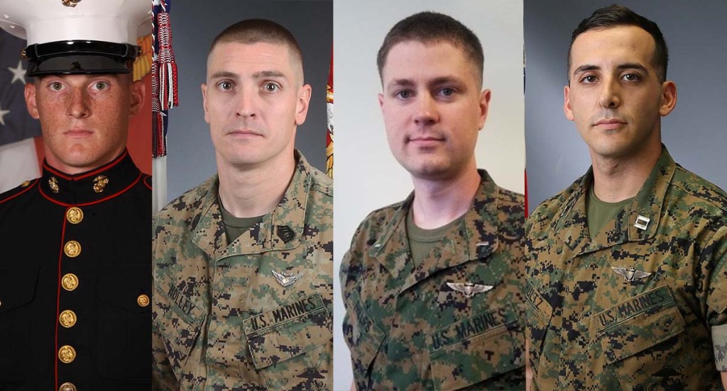 Lawsuit filed by families of 4 Marines killed in 2018 CH-53 crash