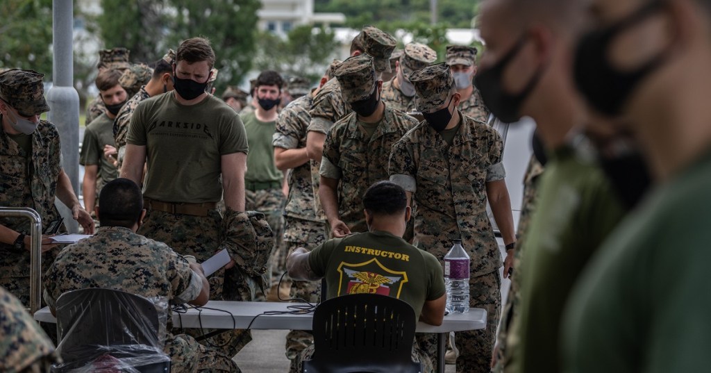 Religious exemptions for vaccines given to Marines already leaving the Corps
