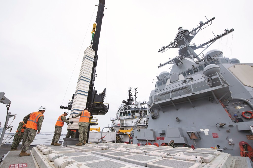 Rearming US Navy ships at sea is no longer an option, but a necessity