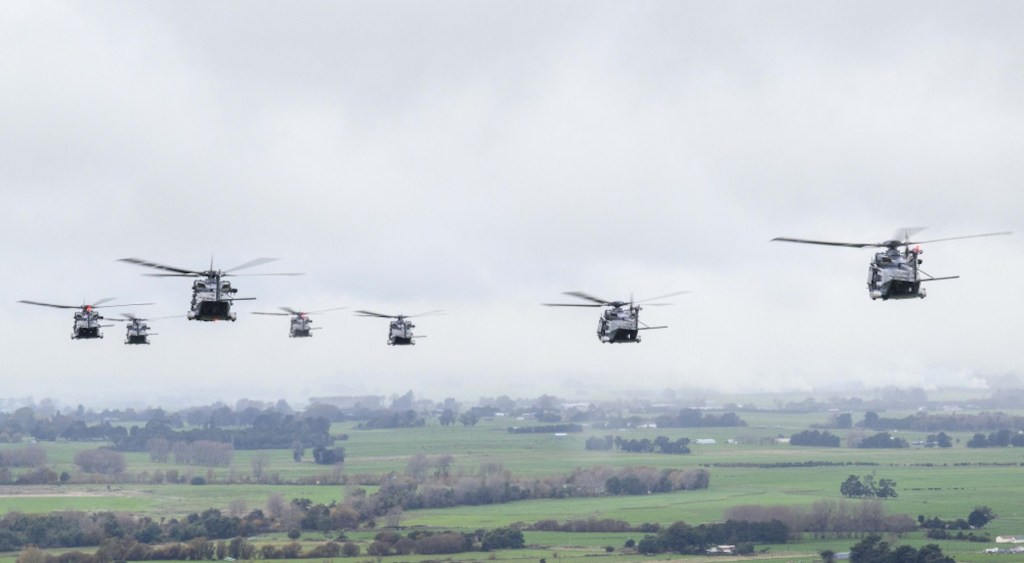 New Zealand NH90 helicopters fly record distance across Tasman Sea