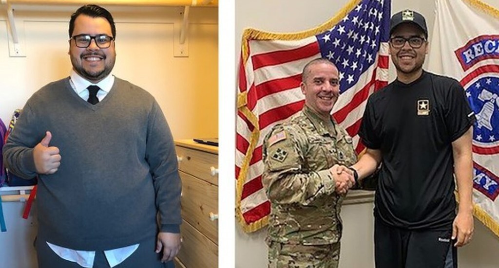 Florida man loses 160 pounds to achieve lifelong dream of becoming a soldier