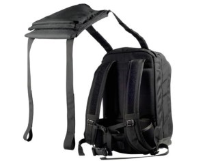This DEVCORE plate carrier deploys a rifle plate from a backpack in seconds