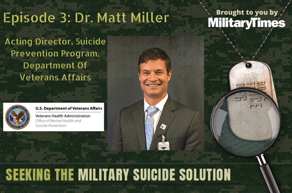 Seeking the Military Suicide Solution Podcast, Episode 3: Dr. Matt Miller