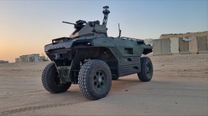 IAI debuts new hybrid ground robot joining the UK army inventory
