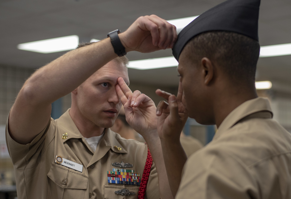 The Navy is locking down staff at boot camp for up to 90 days