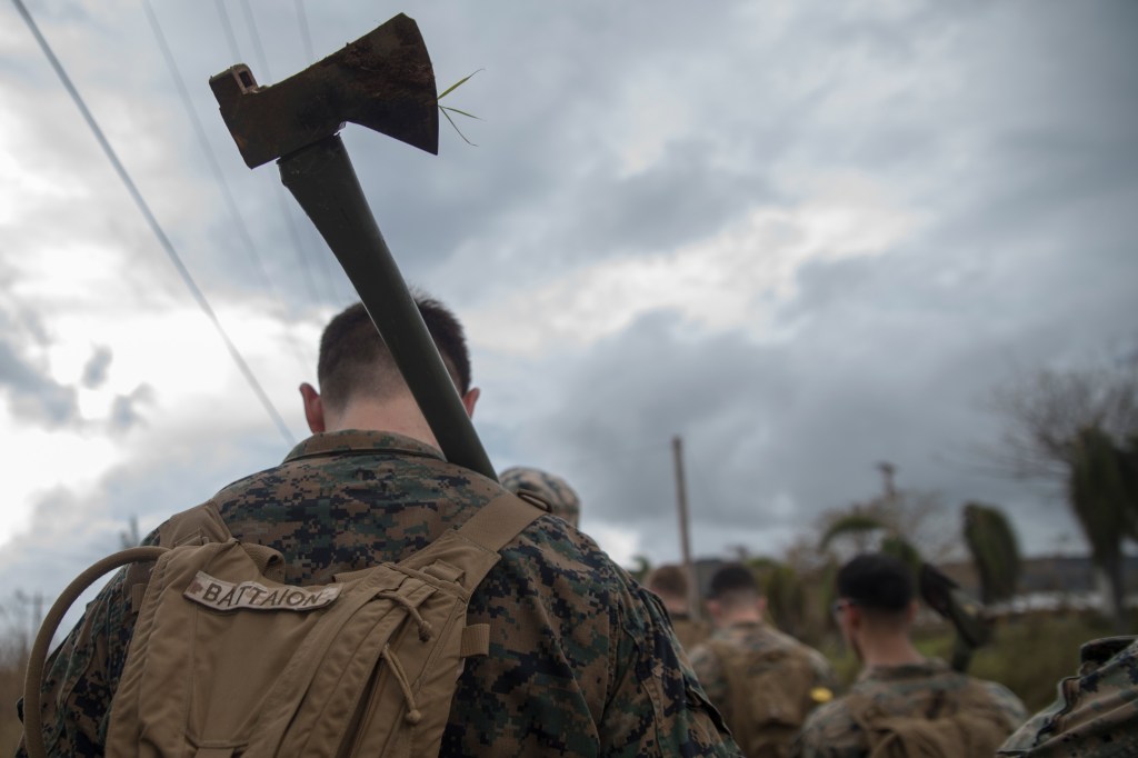 Overshadowed by Florence, Navy and Marines race to save typhoon-ravaged Rota