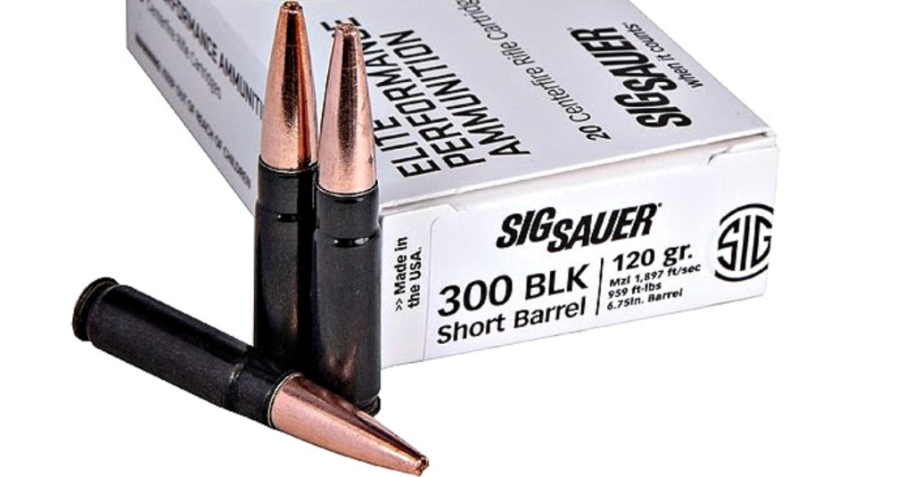 Sig Sauer introduces new supersonic 300BLK SBR Elite Copper Duty
