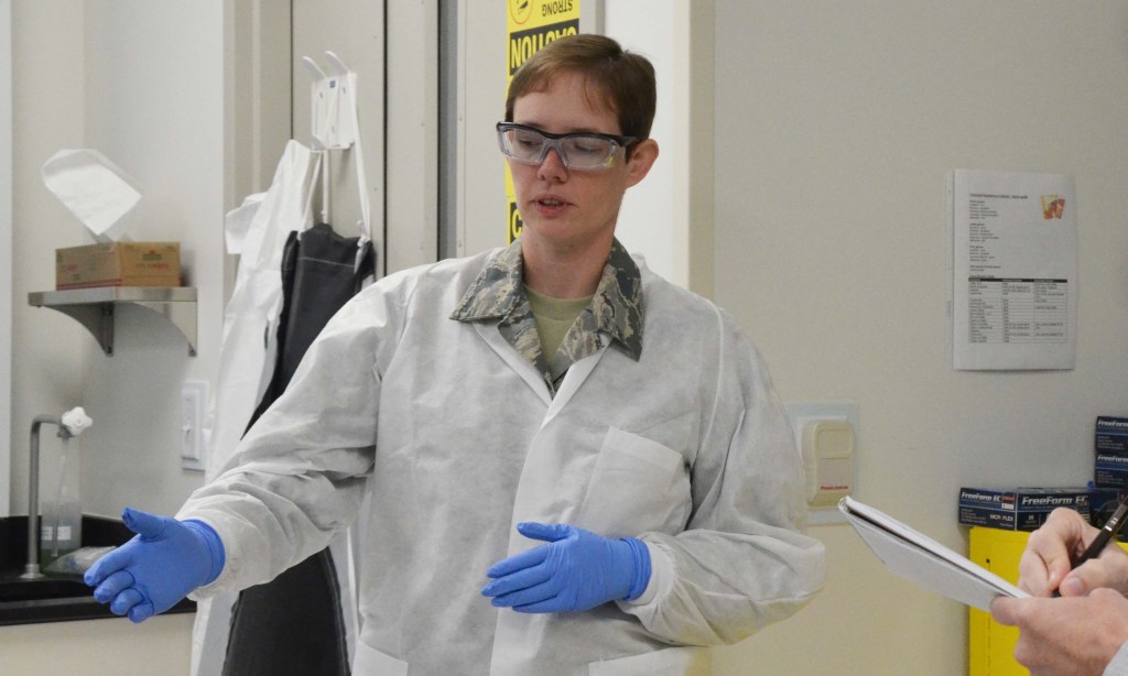 Enlisted ‘doctor-airman’ with PhD earns her commission