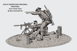 Marine snipers, often overlooked, build a memorial for their fallen