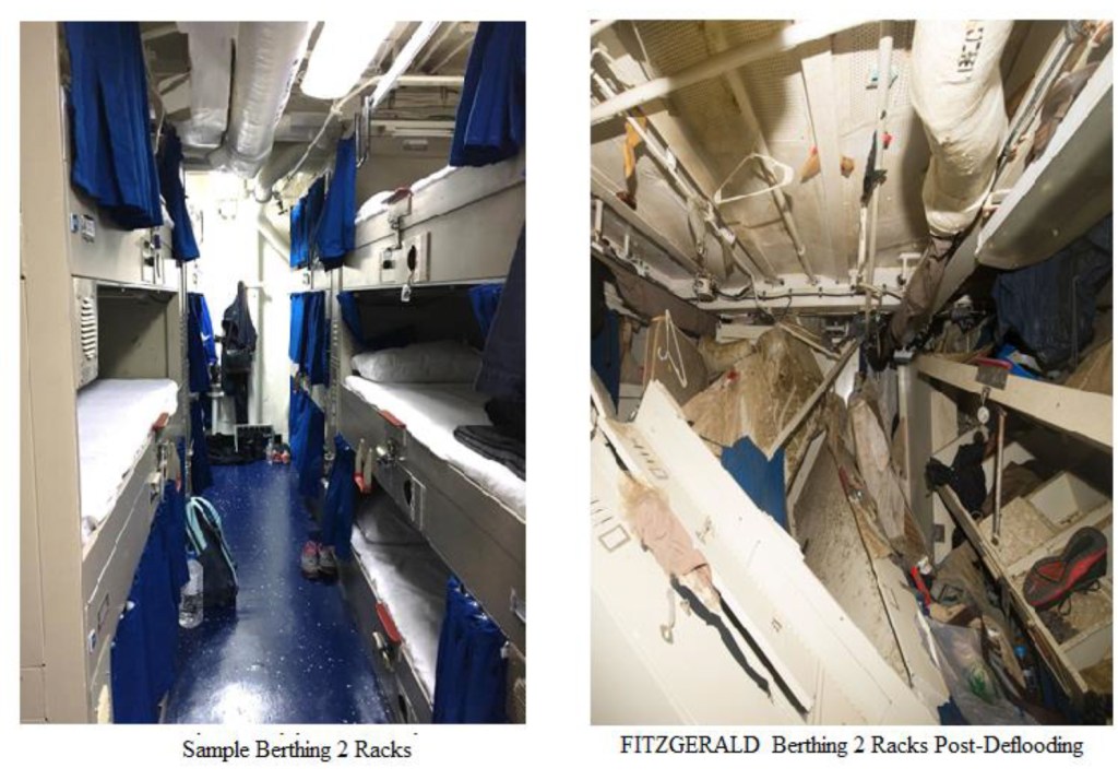 ‘Water on deck!‘ ‘Get out!‘ — The Navy’s official report of the Fitzgerald’s catastrophe at sea
