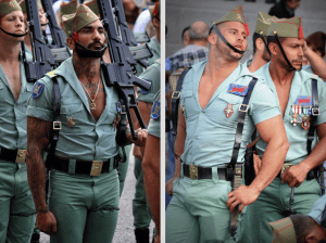 Spain deploys men in deep V-necks and leather suspenders to stave off Covid-19