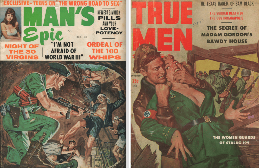 War, heroism and sex: Pulp magazines & the messages they perpetuated
