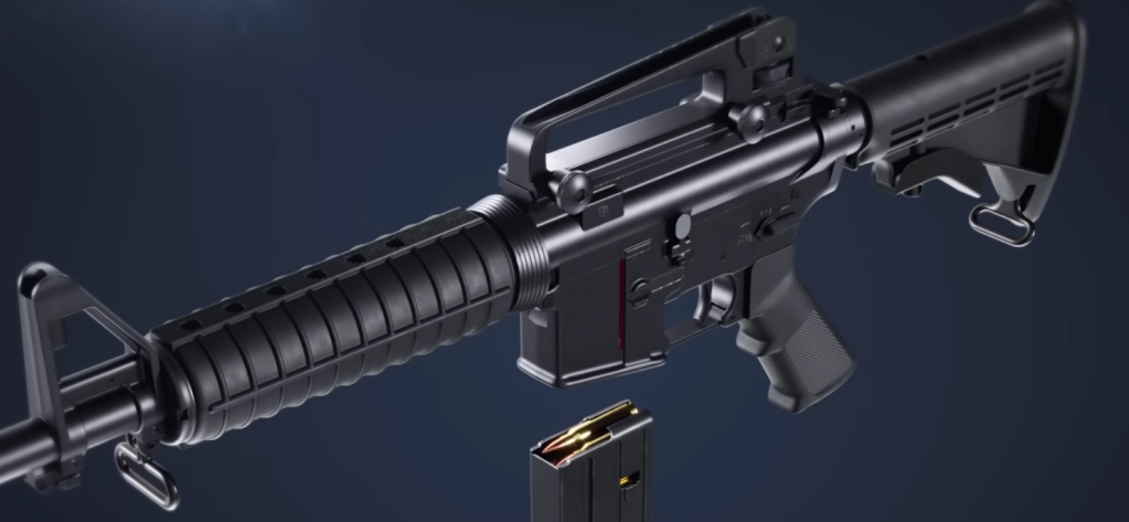 3D animation shows the inner-workings of an AR-15