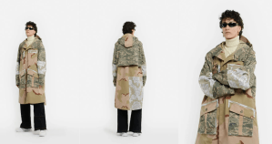 This high-fashion reused camoflage windbreaker is only $1,725
