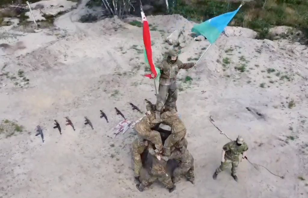Belarusian soldiers unveil uninspiring choreographed propaganda video