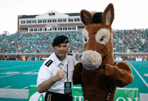 Meet the cadet who serves as West Point’s mascot: ‘BlackJack’ the mule