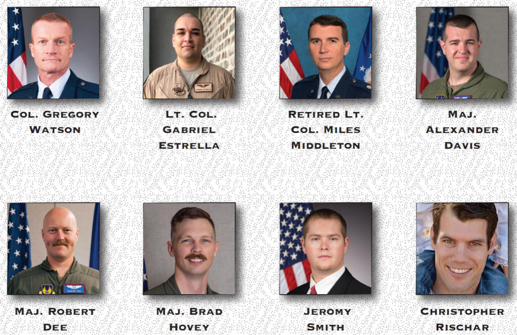 Air Force identifies 8 people killed in B-52 crash