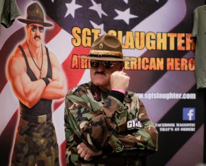 The man behind pro wrestling legend Sgt. Slaughter tells stories of combat tours in Vietnam. But he never served