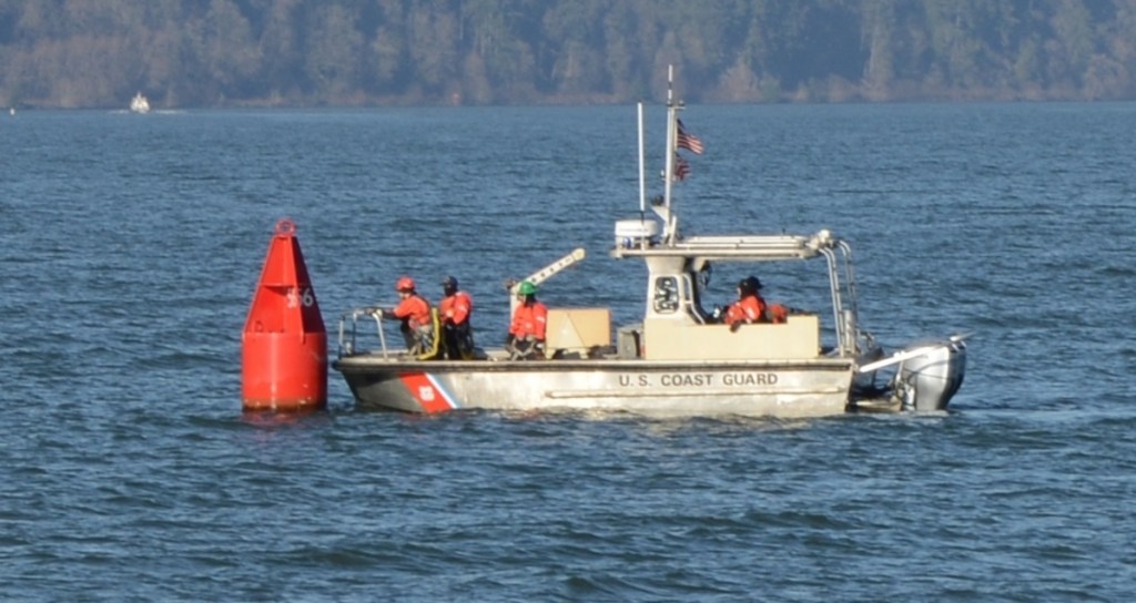 Heavy wake capsizes Coast Guard boat