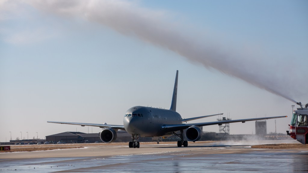 US Air Force receives new KC-46 aircraft, an event decades in the making